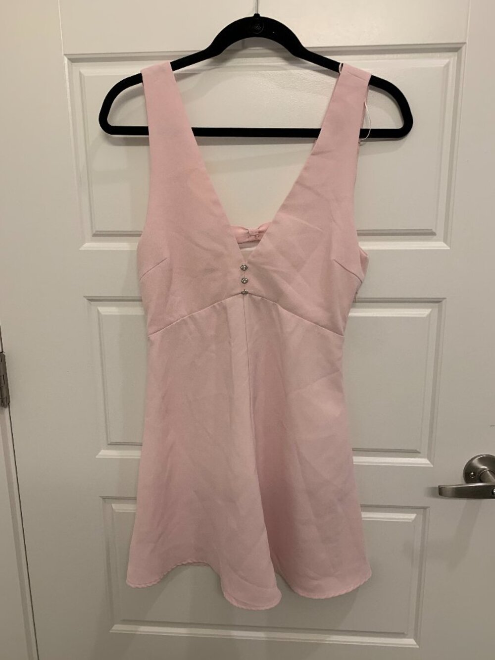 Zara Jewel Button Pinafore Mini Dress - Picture 5 of 10